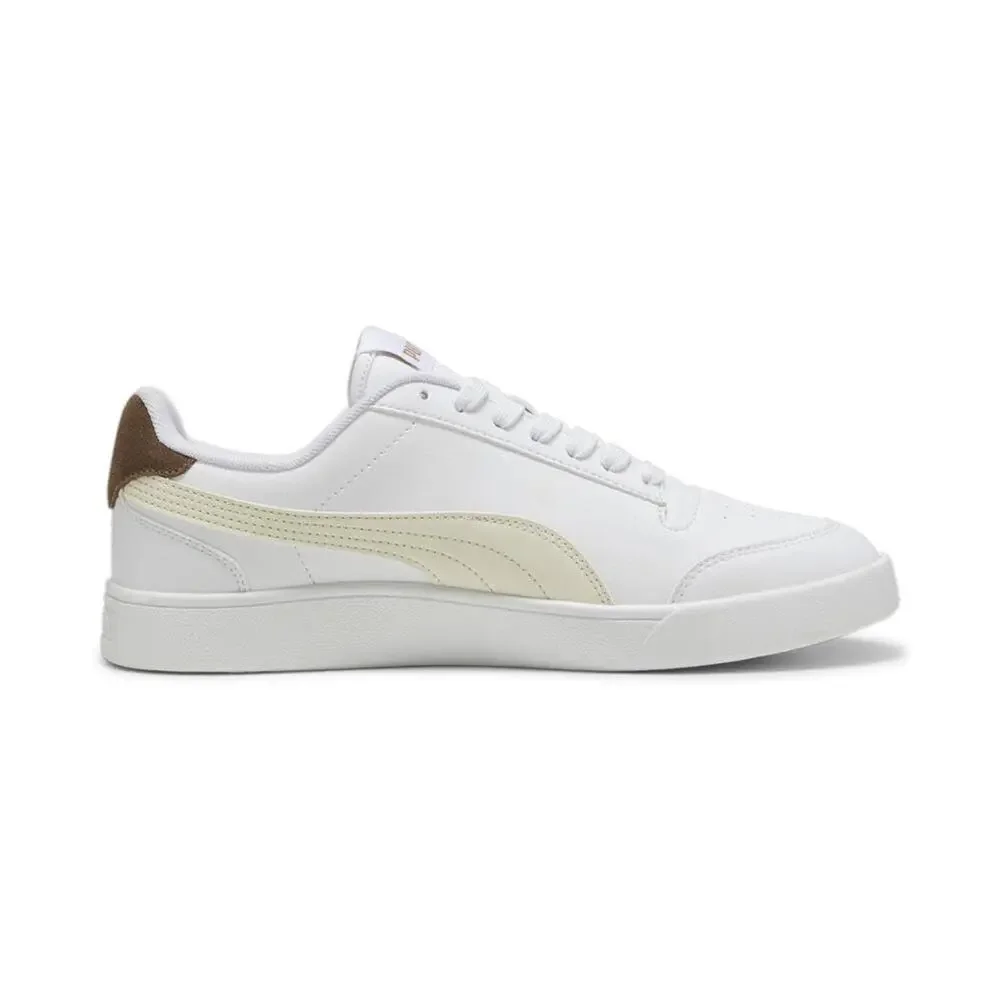 PUMA MEN'S SHUFFLE SNEAKER WHITE-FROSTED IVORY GOLD, 7.5